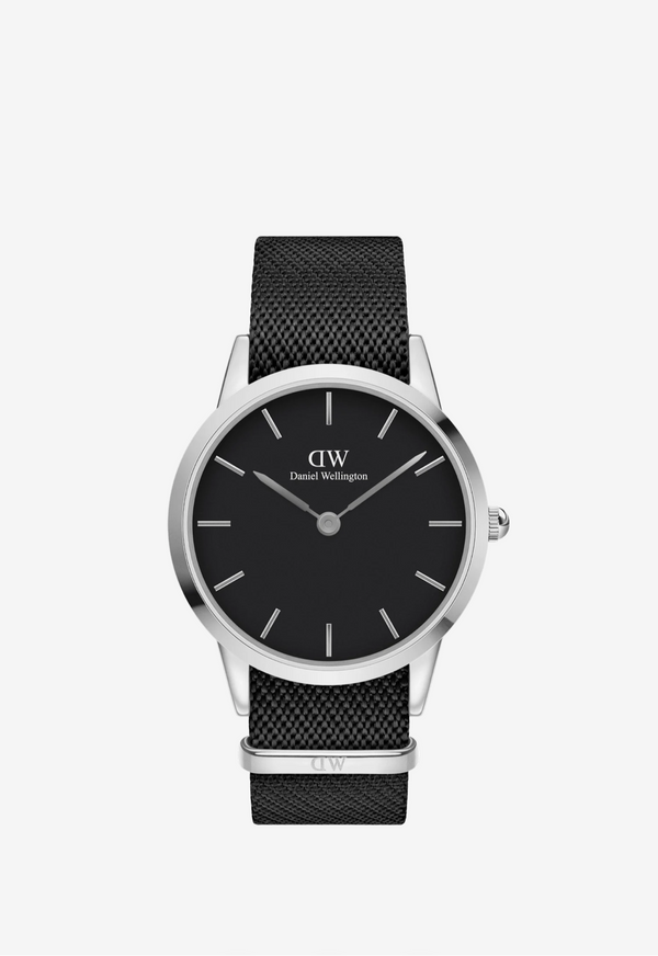 DANIEL WELLINTON Iconic Black NATO Black Dial -Men