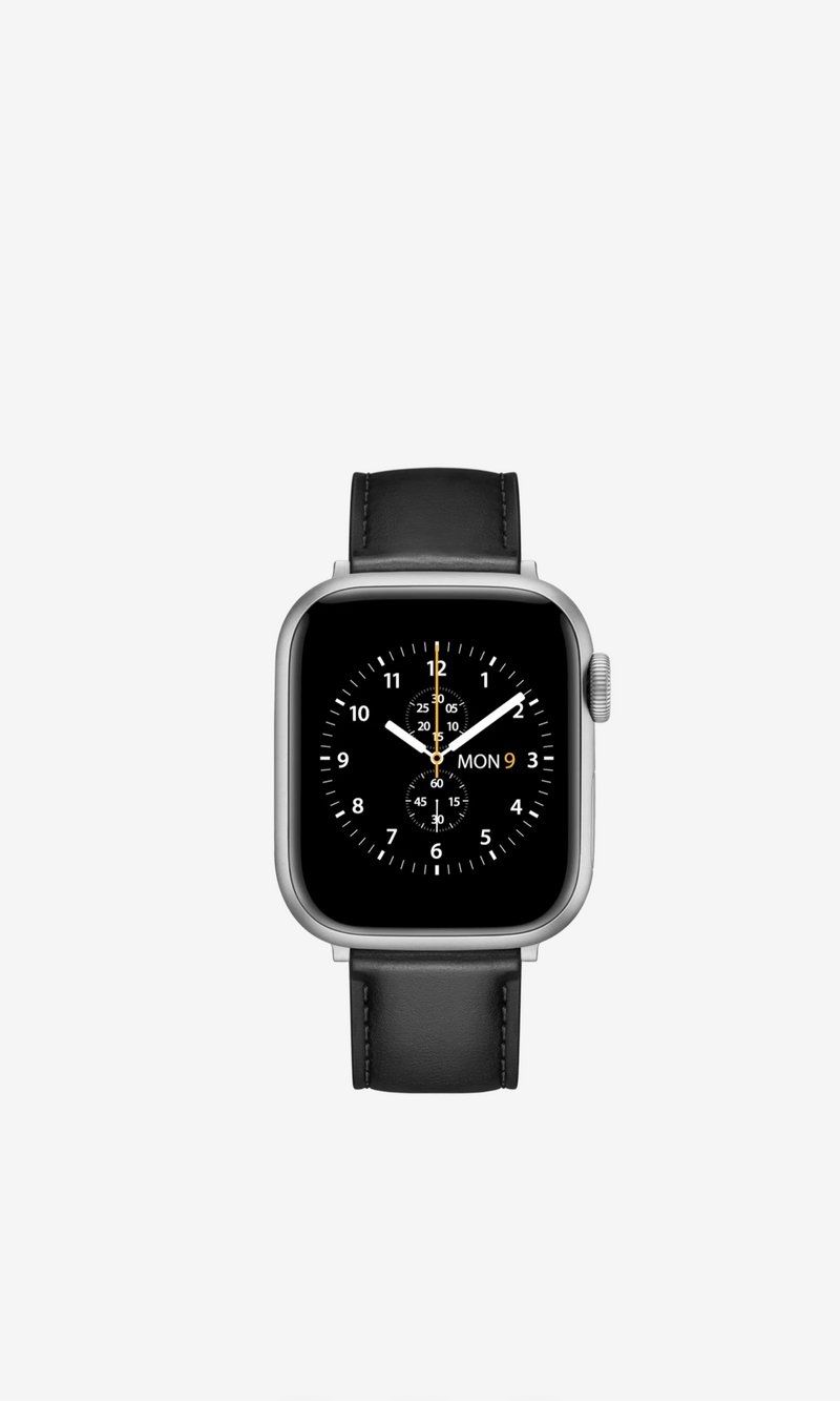 DANIEL WELLINTON Smartwatch Leather Strap Silver
