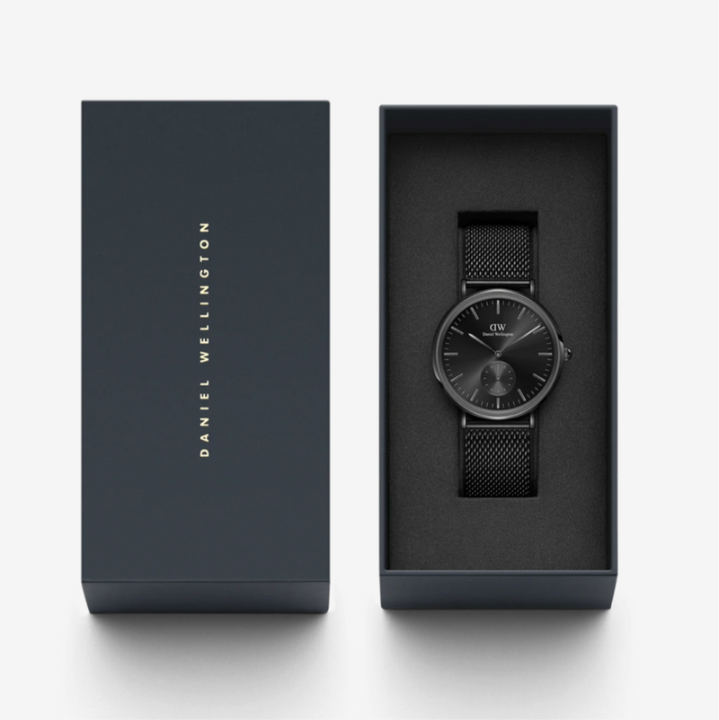 DANIEL WELLINTON Classic Multi-Eye Ashfield Onyx -Men