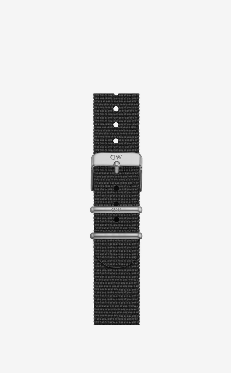 DANIEL WELLINTON Smartwatch Nato Strap Silver