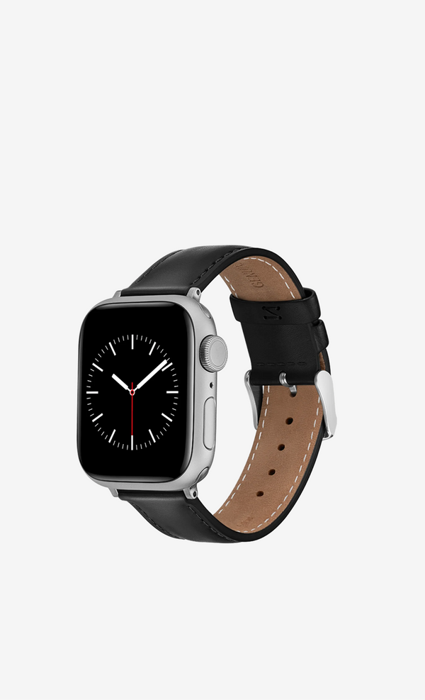 DANIEL WELLINTON Smartwatch Leather Strap Silver