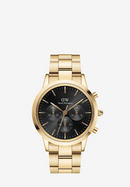 DANIEL WELLINTON Iconic Chronograph Link Onyx S -Men