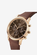 DANIEL WELLINTON Iconic Chronograph St Mawes Amber RG -Men