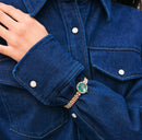 DANIEL WELLINTON Elan Lumine Malachite Rose Gold