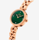 DANIEL WELLINTON Elan Lumine Malachite Rose Gold