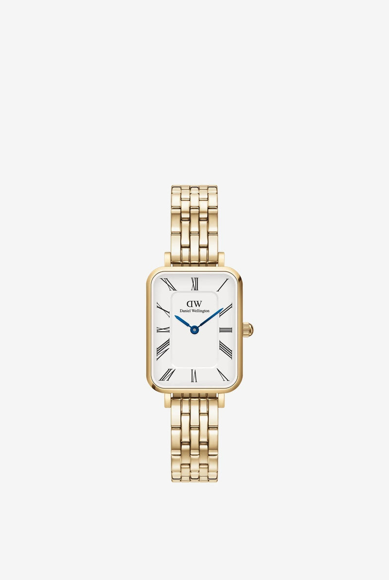 DANIEL WELLINTON Quadro Roman Numerals 5-Link Gold