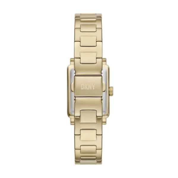 DKNY Women's City Rivet Three-Hand, Gold-Tone Stainless Steel Watch