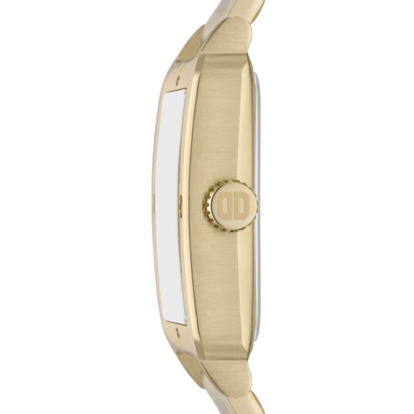 DKNY Women's City Rivet Three-Hand, Gold-Tone Stainless Steel Watch