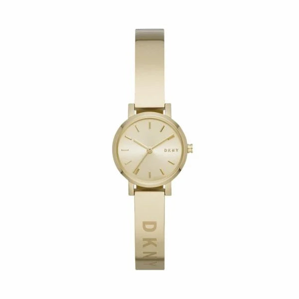 Dkny Women's Soho Gold Round Stainless Steel Watch
