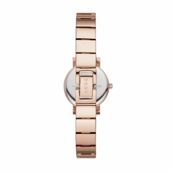 Dkny Women's Soho Rose Gold Round Stainless Steel Watch