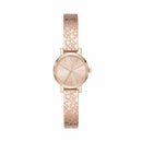 Dkny Women's Soho Rose Gold Round Stainless Steel Watch