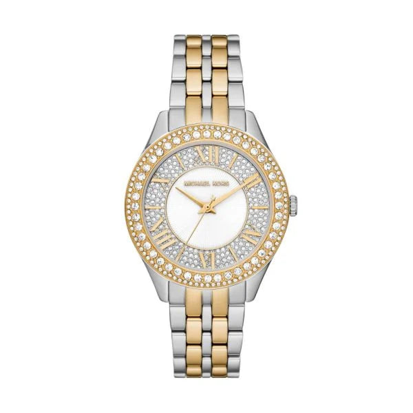 Michael Kors Harlowe Three-Hand Two-Tone Stainless Steel Watch