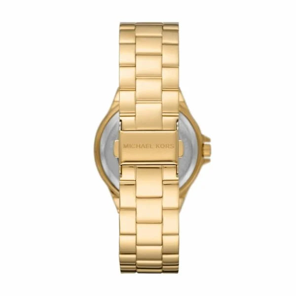 Michael Kors Lennox Three-Hand Gold-Tone Stainless Steel Watch