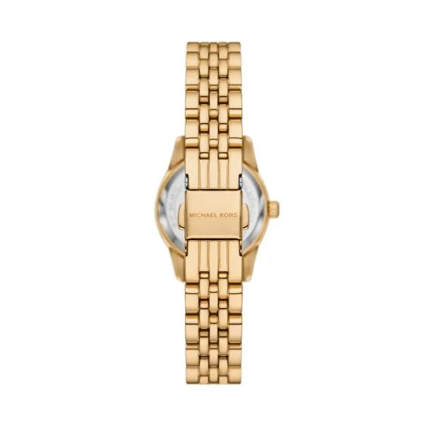 Michael Kors Lexington Three-Hand Gold-Tone Stainless Steel Watch