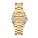 Michael Kors Maritime Three-Hand Date Gold-Tone Stainless Steel Watch
