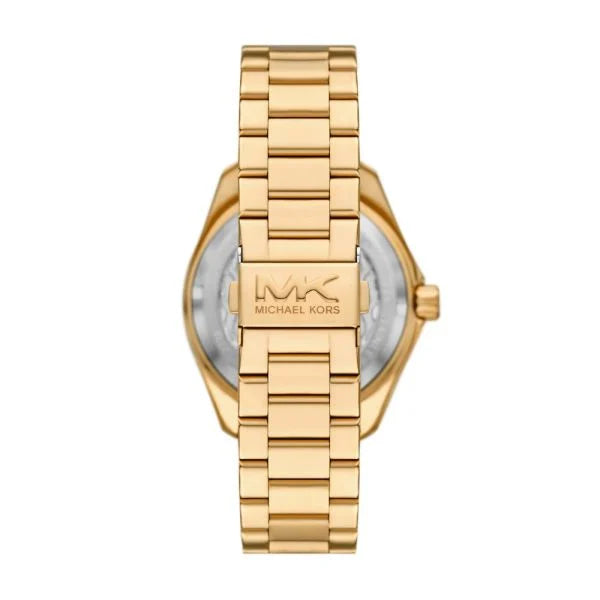 Michael Kors Maritime Three-Hand Date Gold-Tone Stainless Steel Watch