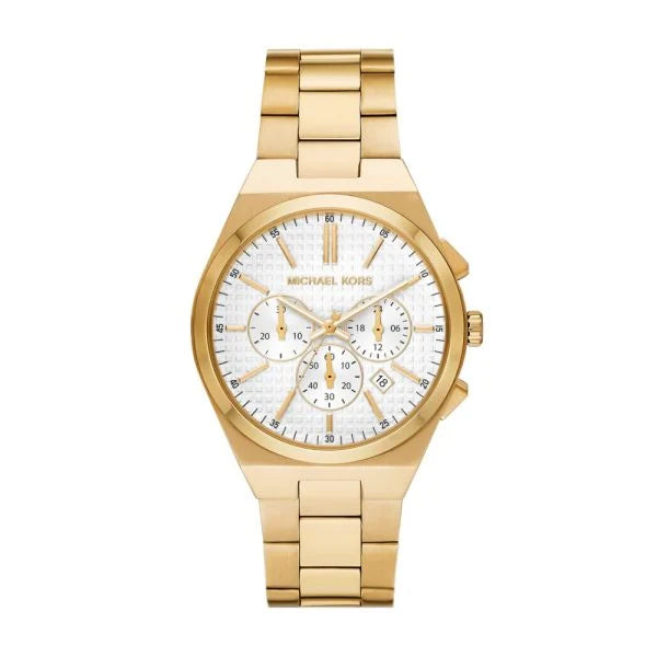 Michael Kors Men's Lennox Chronograph, Gold-Tone Stainless Steel Watch