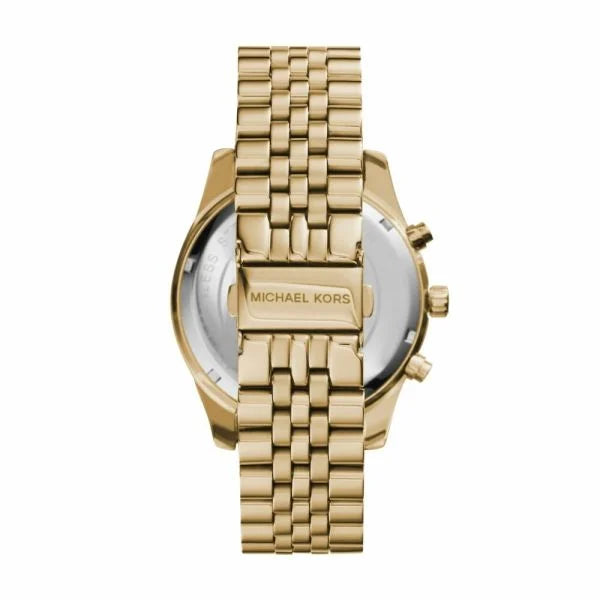 Michael Kors Men's Lexington Gold Round Stainless Steel Watch