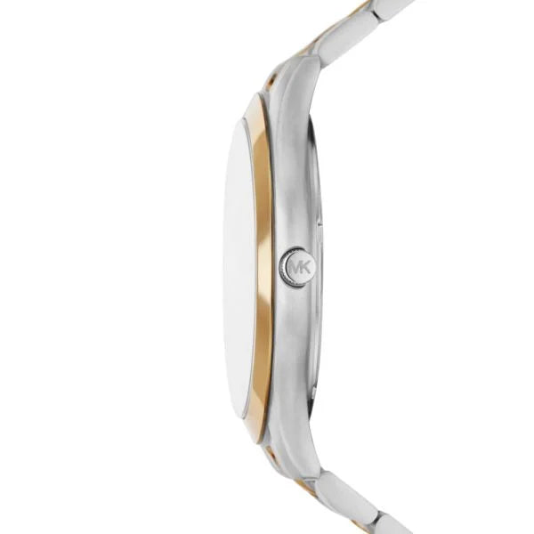 Michael Kors Men's Slim Runway Three-Hand, Stainless Steel Watch