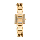 Michael Kors MK Chain Lock Three-Hand Gold-Tone Stainless Steel Watch