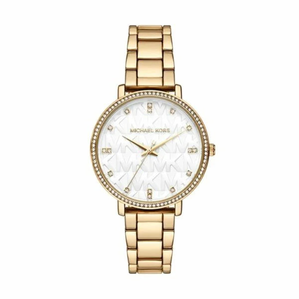 Michael Kors Pyper Three-Hand Gold-Tone Alloy Watch