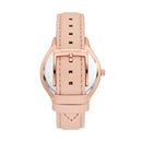 Michael Kors Slim Runway Three-Hand Blush Leather Watch