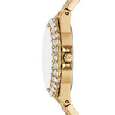 Michael Kors Women's Lennox Three-Hand, Gold-Tone Stainless Steel Watch