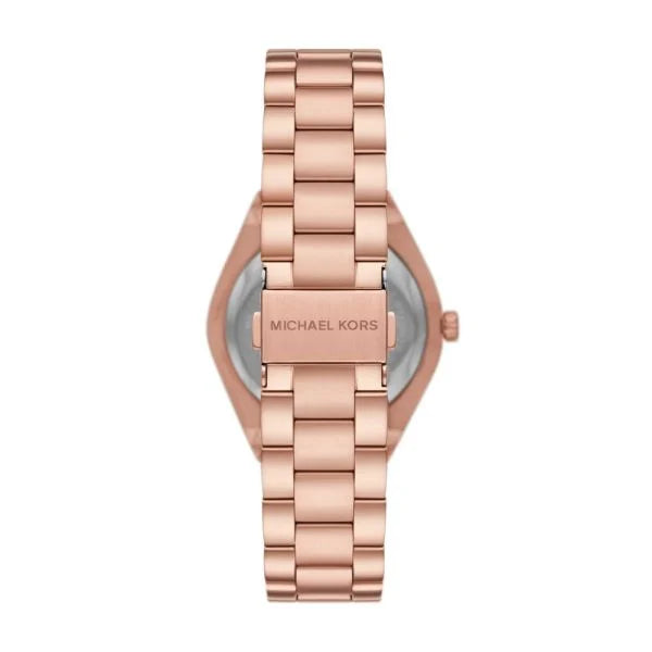 Michael Kors Women's Lennox Three-Hand, Rose Gold-Tone Stainless Steel Watch