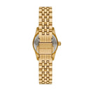 Michael Kors Women's Lexington Three-Hand, Gold-Tone Stainless Steel Watch