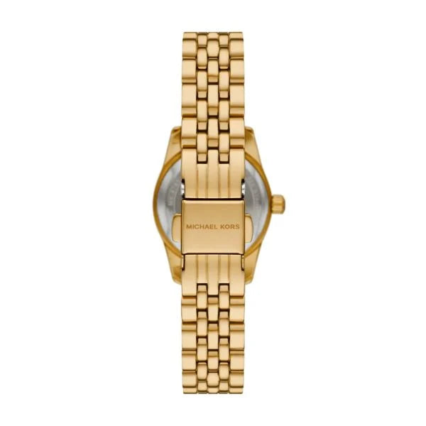 Michael Kors Women's Lexington Three-Hand, Gold-Tone Stainless Steel Watch