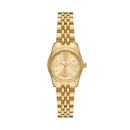 Michael Kors Women's Lexington Three-Hand, Gold-Tone Stainless Steel Watch