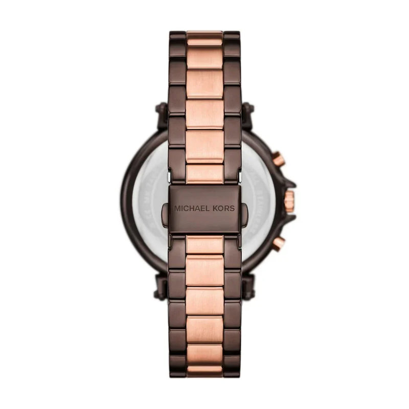 Michael Kors Women's Maren Chronograph, Chocolate Stainless Steel Watch