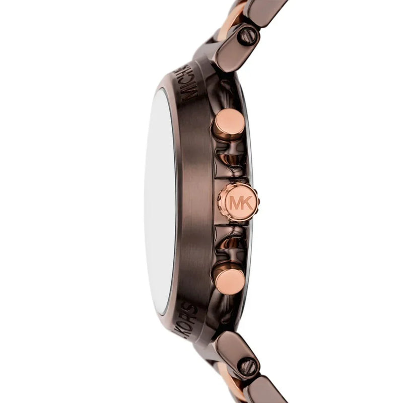 Michael Kors Women's Maren Chronograph, Chocolate Stainless Steel Watch