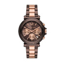 Michael Kors Women's Maren Chronograph, Chocolate Stainless Steel Watch