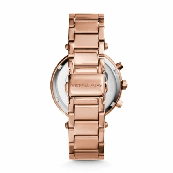 Michael Kors Women's Parker Rose Gold Round Stainless Steel Watch