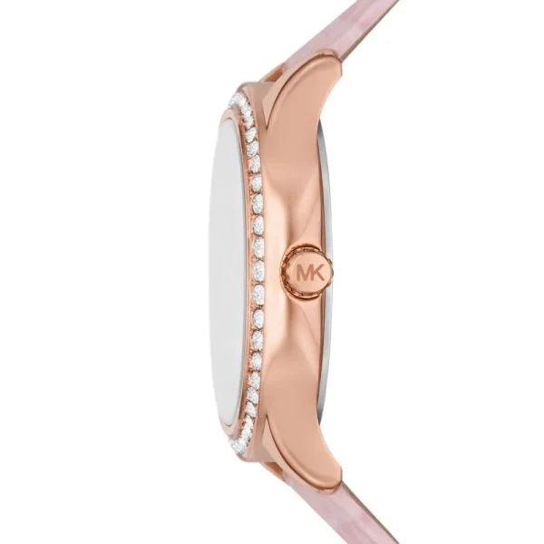 Michael Kors Women's Sage Three-Hand, Rose Gold-Tone Stainless Steel Watch