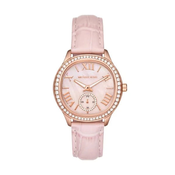 Michael Kors Women's Sage Three-Hand, Rose Gold-Tone Stainless Steel Watch