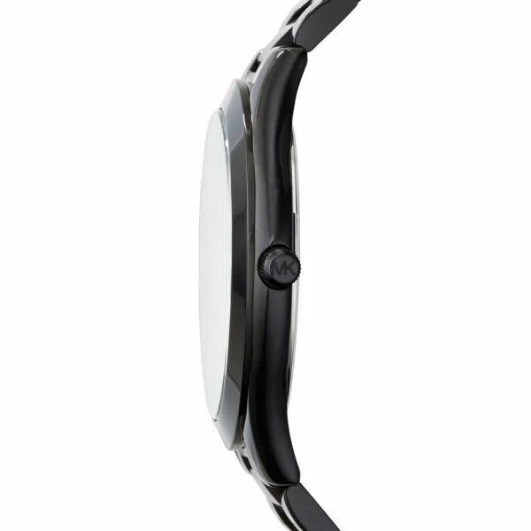 Michael Kors Women's Slim Runway Black Round Stainless Steel Watch